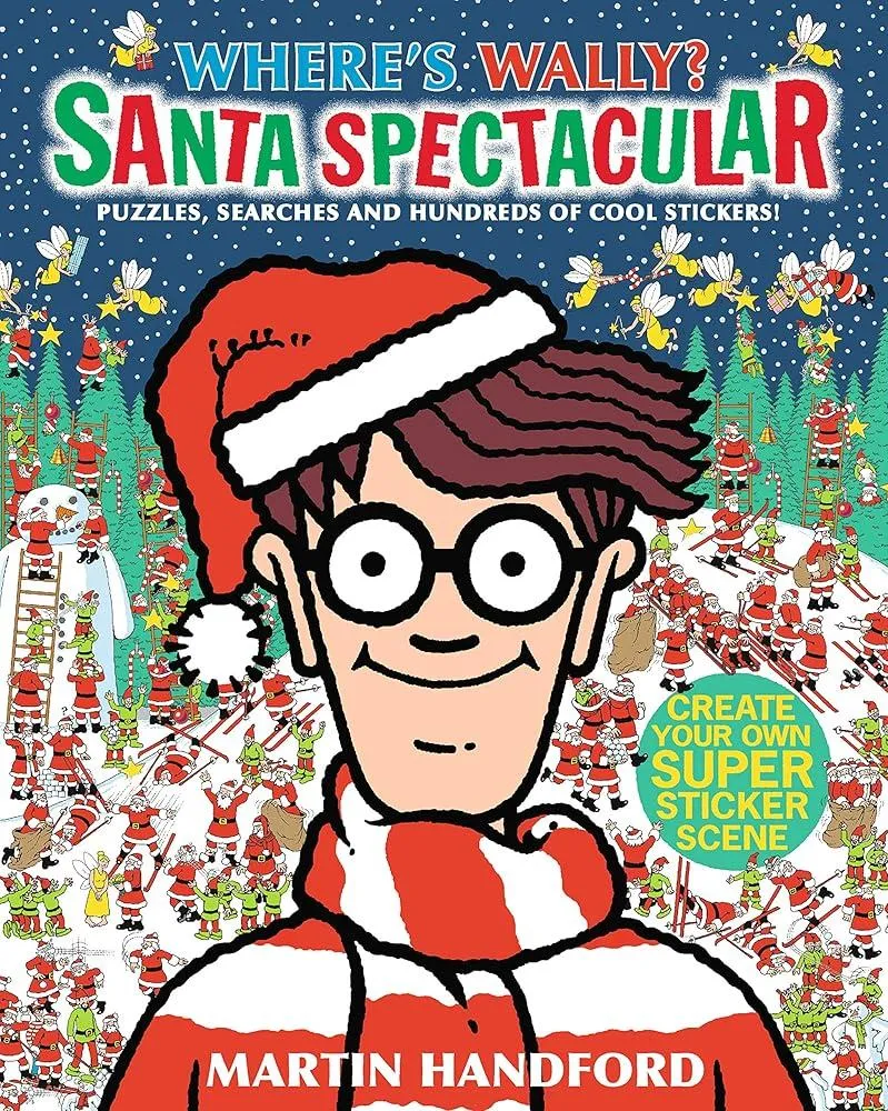 Where's Wally? Santa Spectacular Sticker Activity Book : A search-and-find Christmas present