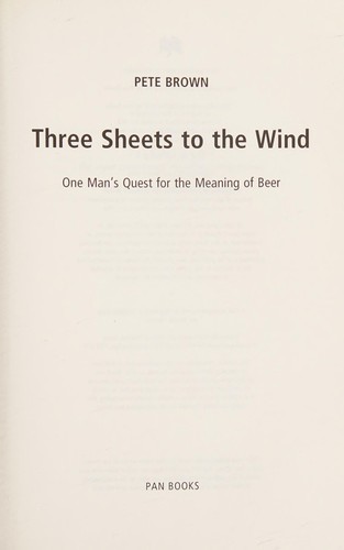 Three Sheets To The Wind