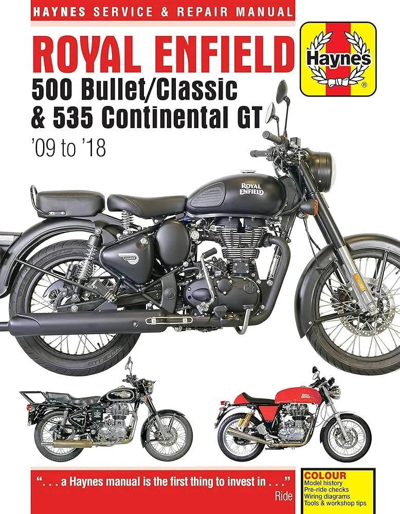 Royal Enfield Bullet and Continental GT Service & Repair Manual (2009 to 2018)