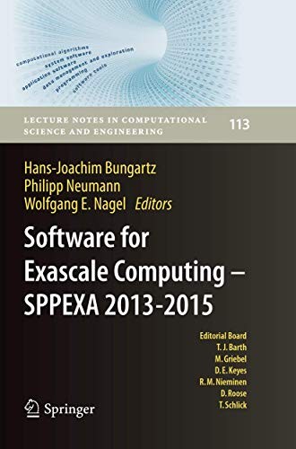 Software for Exascale Computing - Sppexa 2013-2015 (Softcover Reprint of the Original 1st 2016)