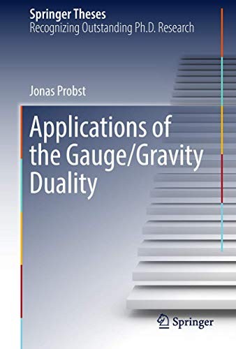 Applications of the Gauge/Gravity Duality (2018)