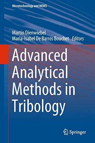 Advanced Analytical Methods in Tribology (2018)