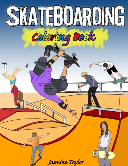 Skateboarding Coloring Book