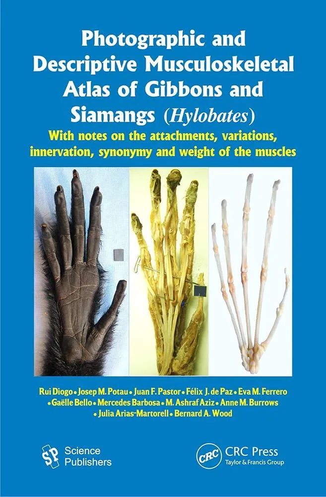 Photographic and Descriptive Musculoskeletal Atlas of Gibbons and Siamangs (Hylobates) : With Notes on the Attachments, Variations, Innervation, Synonymy and Weight of the Muscles