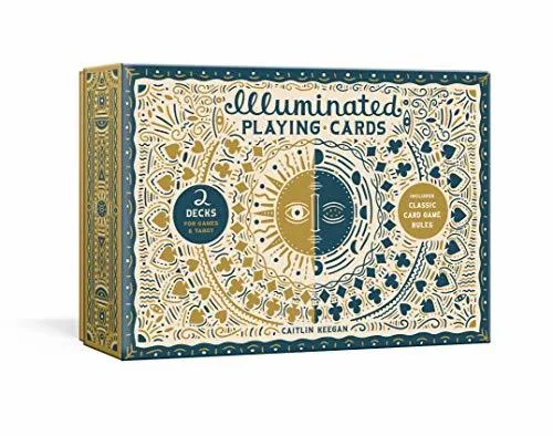 Illuminated Playing Card Set : Two Decks with Game Rules