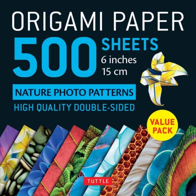 Origami Paper 500 sheets Nature Photo Patterns 6" (15 cm)