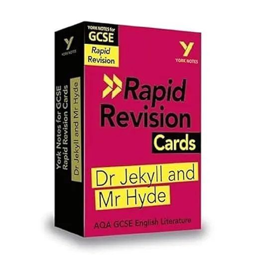 York Notes for AQA GCSE (9-1) Rapid Revision Cards: The Strange Case of Dr Jekyll and Mr Hyde - catch up, revise and be ready for the 2025 and 2026 exams