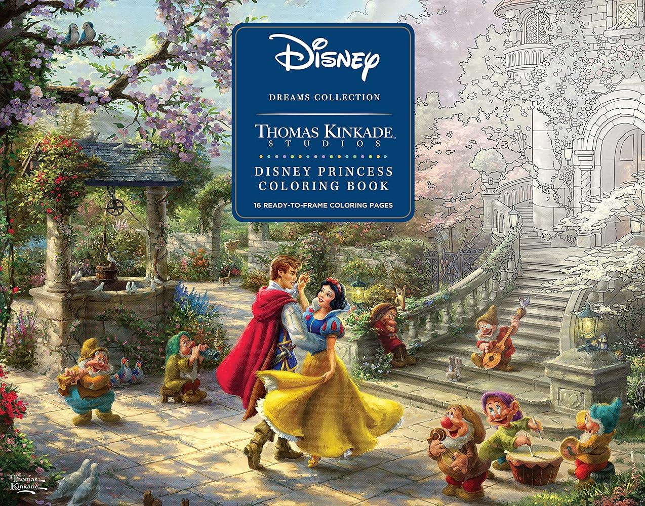 Disney Dreams Collection Thomas Kinkade Studios Disney Princess Coloring Poster