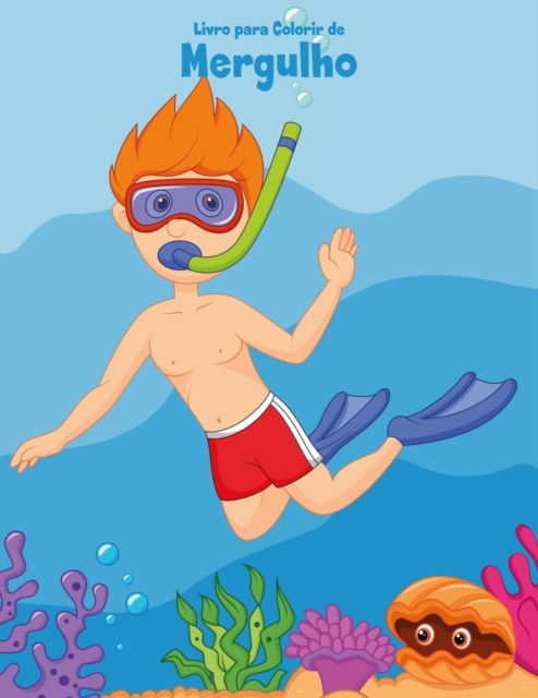 Livro para Colorir de Mergulho