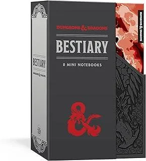 Dungeons and Dragons Bestiary Notebook Set : 8 Mini Notebooks