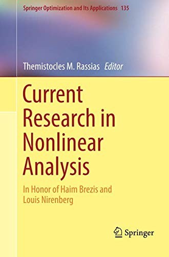 Current Research in Nonlinear Analysis