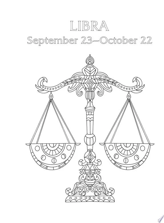 Libra: Your Cosmic Coloring Book : 24 Astrological Designs for Your Zodiac Sign!