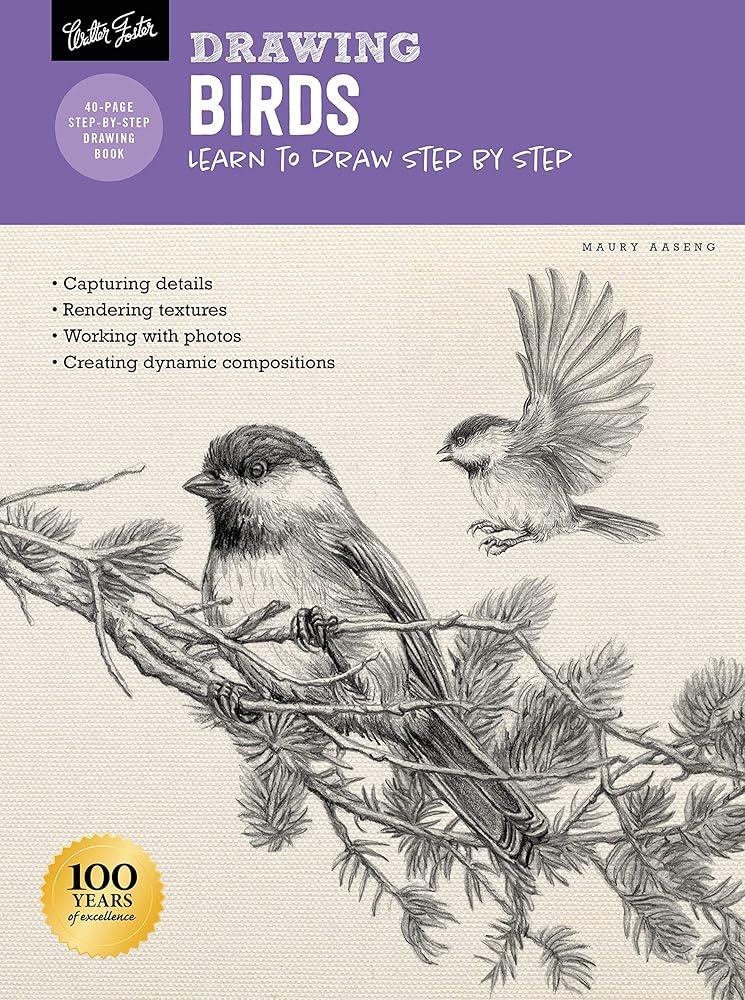 Drawing: Birds : Learn to draw step by step