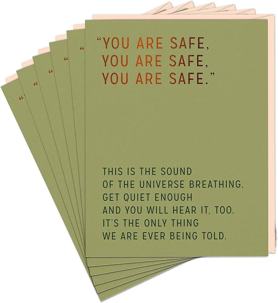 6-Pack Elizabeth Gilbert You Are Safe Card