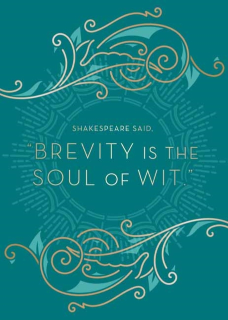 William Shakespeare Brevity Embellished Card