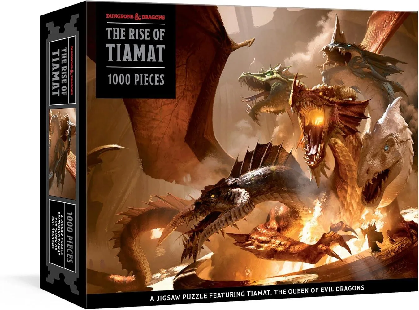 The Rise of Tiamat Dragon Puzzle : 1000-Piece Jigsaw Puzzle Featuring the Queen of Evil Dragons: Jigsaw Puzzles for Adults