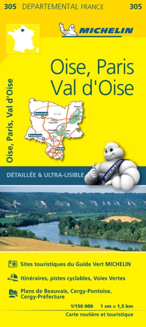 Oise, Paris, Val-d'Oise - Michelin Local Map 305