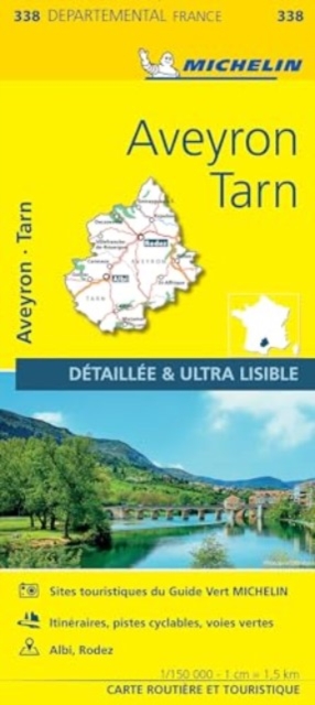 Aveyron, Tarn - Michelin Local Map 338