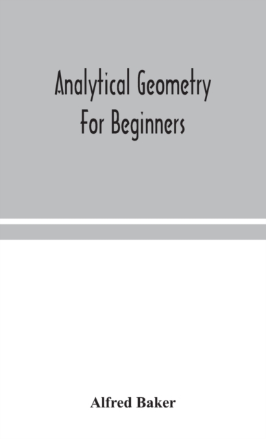 Analytical Geometry For Beginners