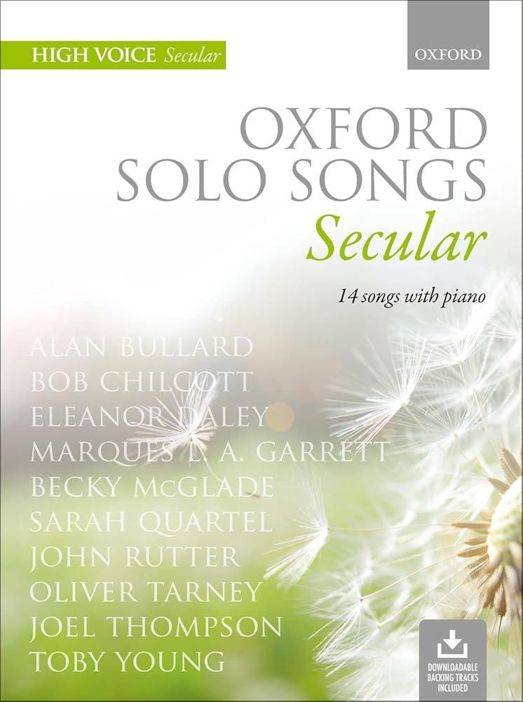 Oxford Solo Songs: Secular : 14 songs with piano