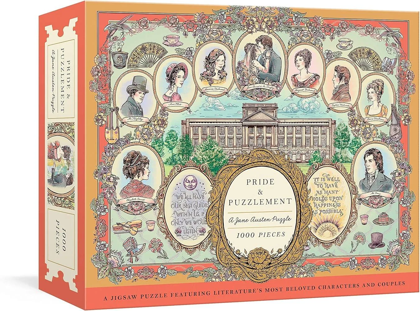 Pride and Puzzlement: A Jane Austen Puzzle : A 1000-Piece Jigsaw Puzzle Featuring Literature's Most Beloved Characters and Subtitle change: Couples: Jigsaw Puzzles for Adults