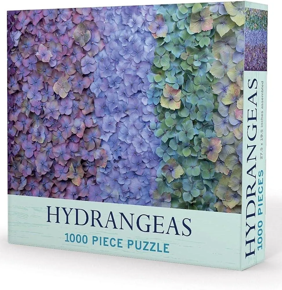 1000-piece puzzle: Hydrangeas