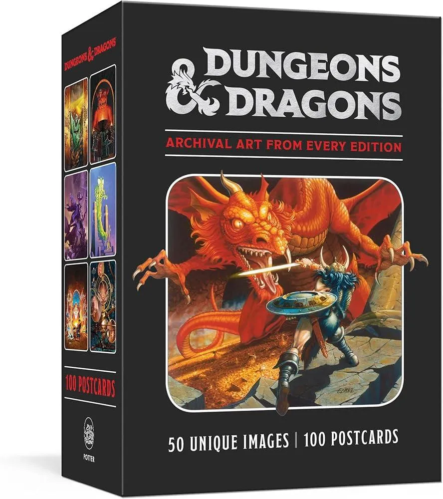 Dungeons & Dragons 100 Postcards: Archival Art from Every Edition : 100 Postcards