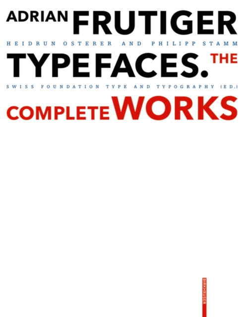 Adrian Frutiger – Typefaces
