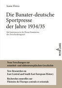 Die Banater-deutsche Sportpresse der Jahre 1934/35
