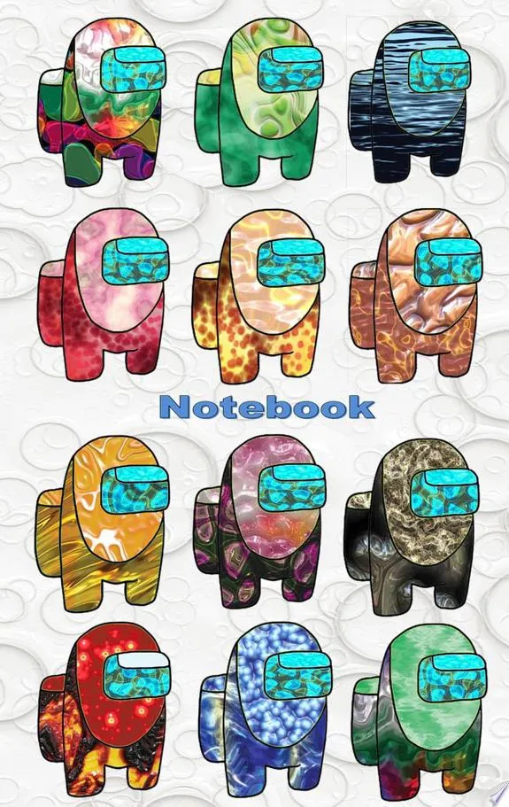 Notebook : for Am@ng us fans, diary, notepad, App, computer, pc, game, apple, videogame, kids, children, Impostor, Crewmate, activity, gift, birthday, christmas, easter, Santa claus, school