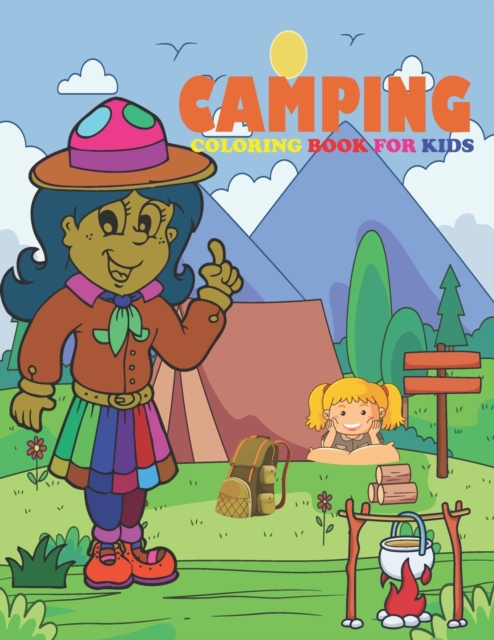 Camping coloring book for KIDS
