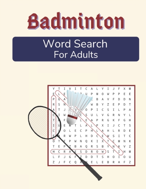Badminton Word Search For Adults