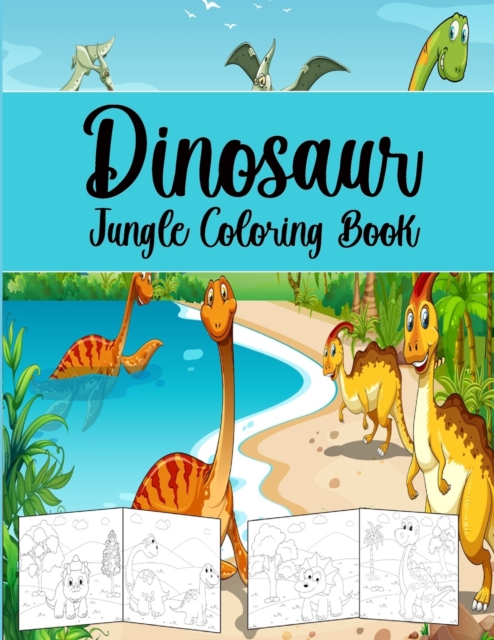 Dinosaur Jungle Coloring Book