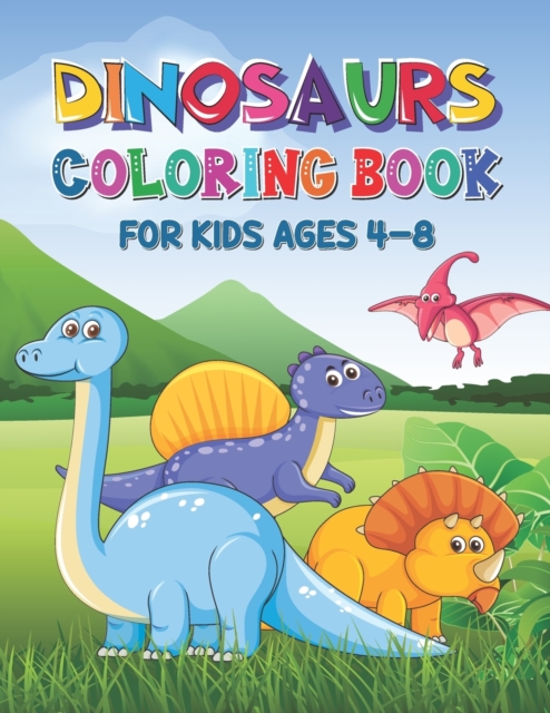 Dinosaur Coloring Book for Kids Ages 4-8