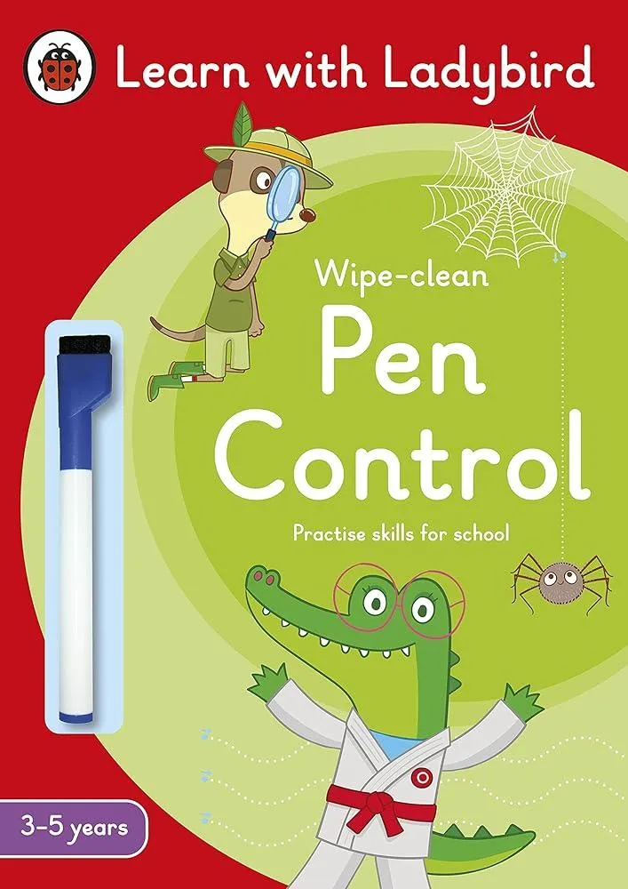 Pen Control: A Learn with Ladybird Wipe-Clean Activity Book 3-5 years : Ideal for home learning (EYFS)