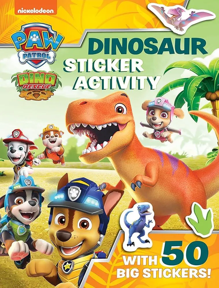 Paw Patrol Dinosaur Sticker Activity