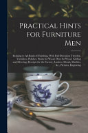 Practical Hints for Furniture Men