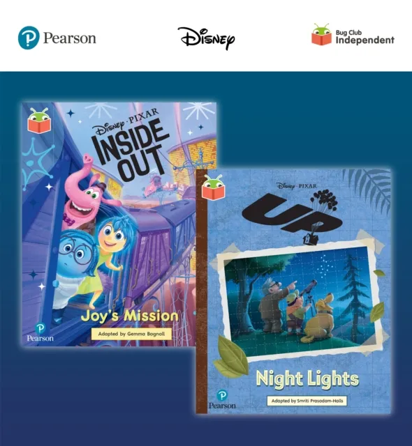 Pearson Bug Club Disney Year 2 Pack F, including White and Lime book band readers; Inside Out