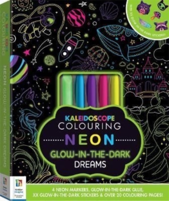 Kaleidoscope Neon Kit Glow in the Dark Colouring Kit