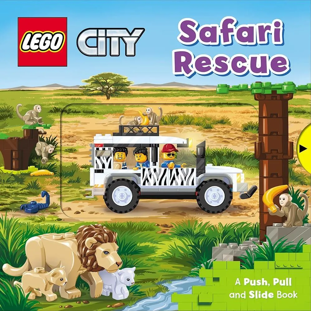 LEGO® City. Safari Rescue : A Push, Pull and Slide Book