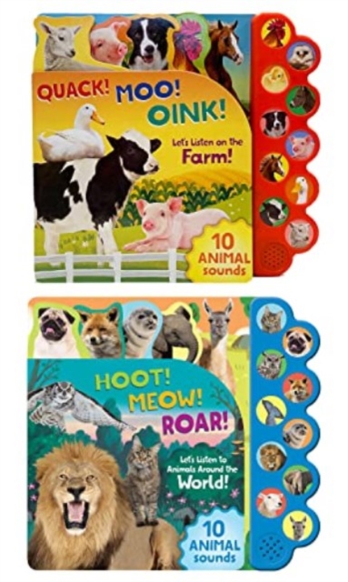 Farm and Wild Animal 10 button sound books