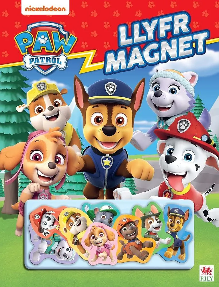 Paw Patrol - Llyfr Magnet