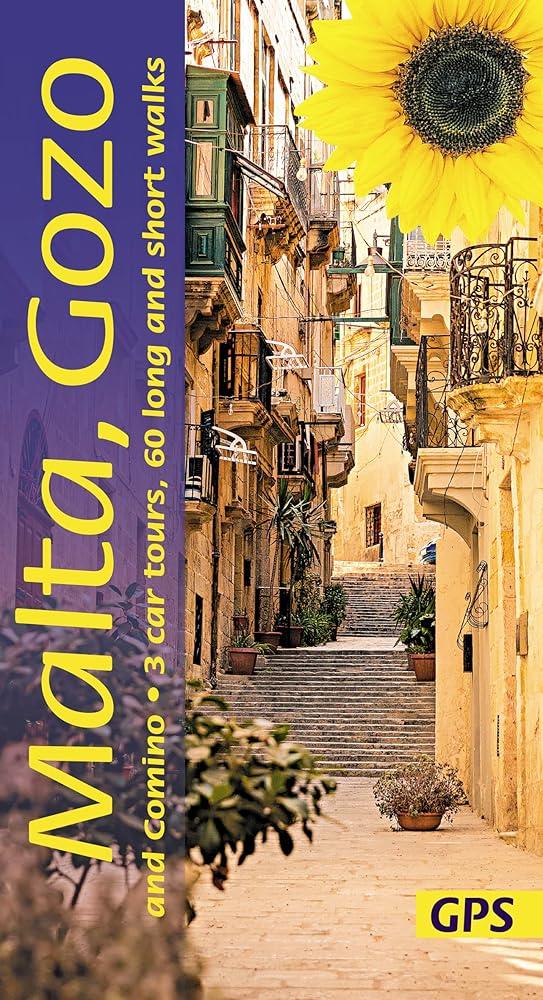 Malta, Gozo and Camino Sunflower Walking Guide : 60 long and short walks with detailed maps and GPS; 3 car tours with pull-out map