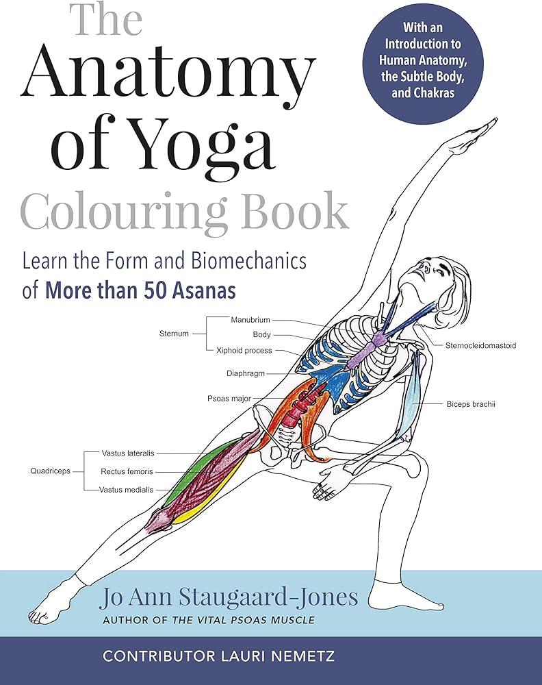 The Anatomy of Yoga Colouring Book : Learn the Form and Biomechanics of More than 50 Asanas