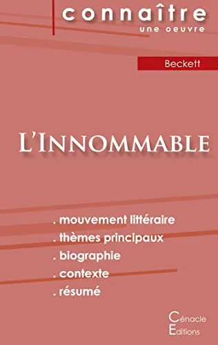 Fiche de lecture L'Innommable de Samuel Beckett (Analyse litteraire de reference et resume complet)