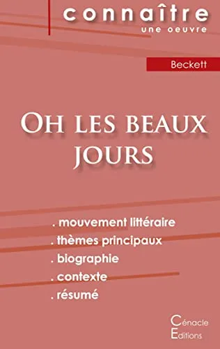 Fiche de lecture Oh les beaux jours de Samuel Beckett (Analyse litteraire de reference et resume complet)