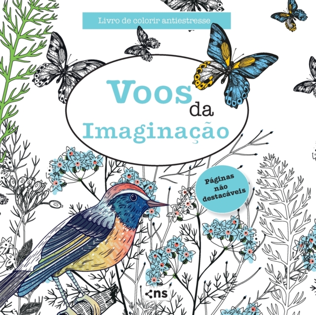 Livro de Colorir Antiestresse Voos Da Imaginacao