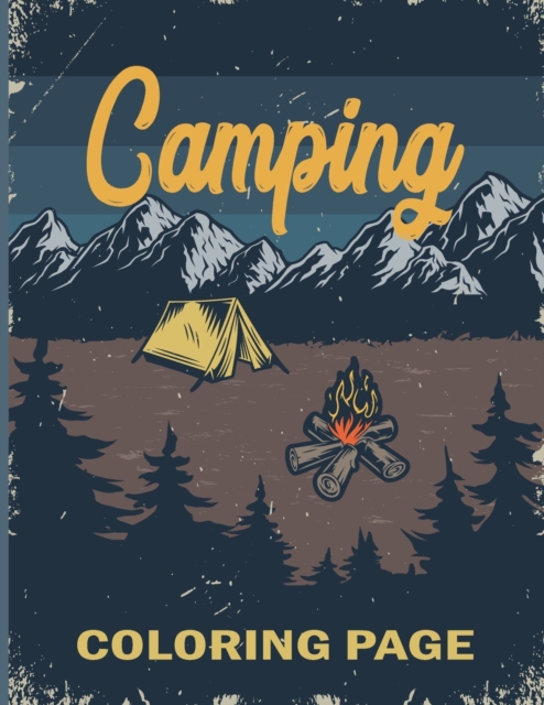 Camping Coloring Page