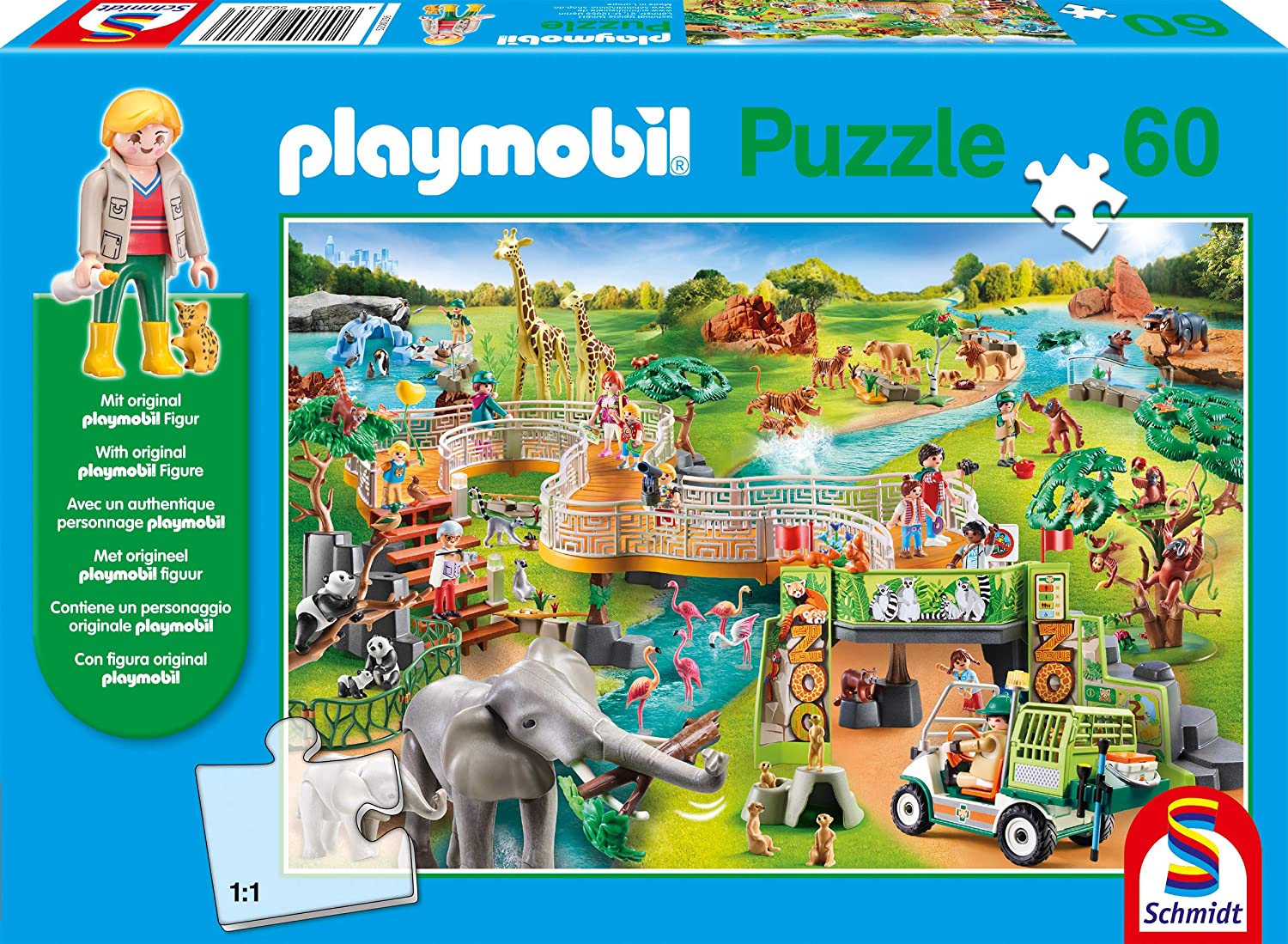 Playmobil - A Zoo Adventure 60 Piece Schmidt Puzzle