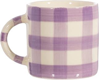 Sass & Belle Gingham Mug Lilac